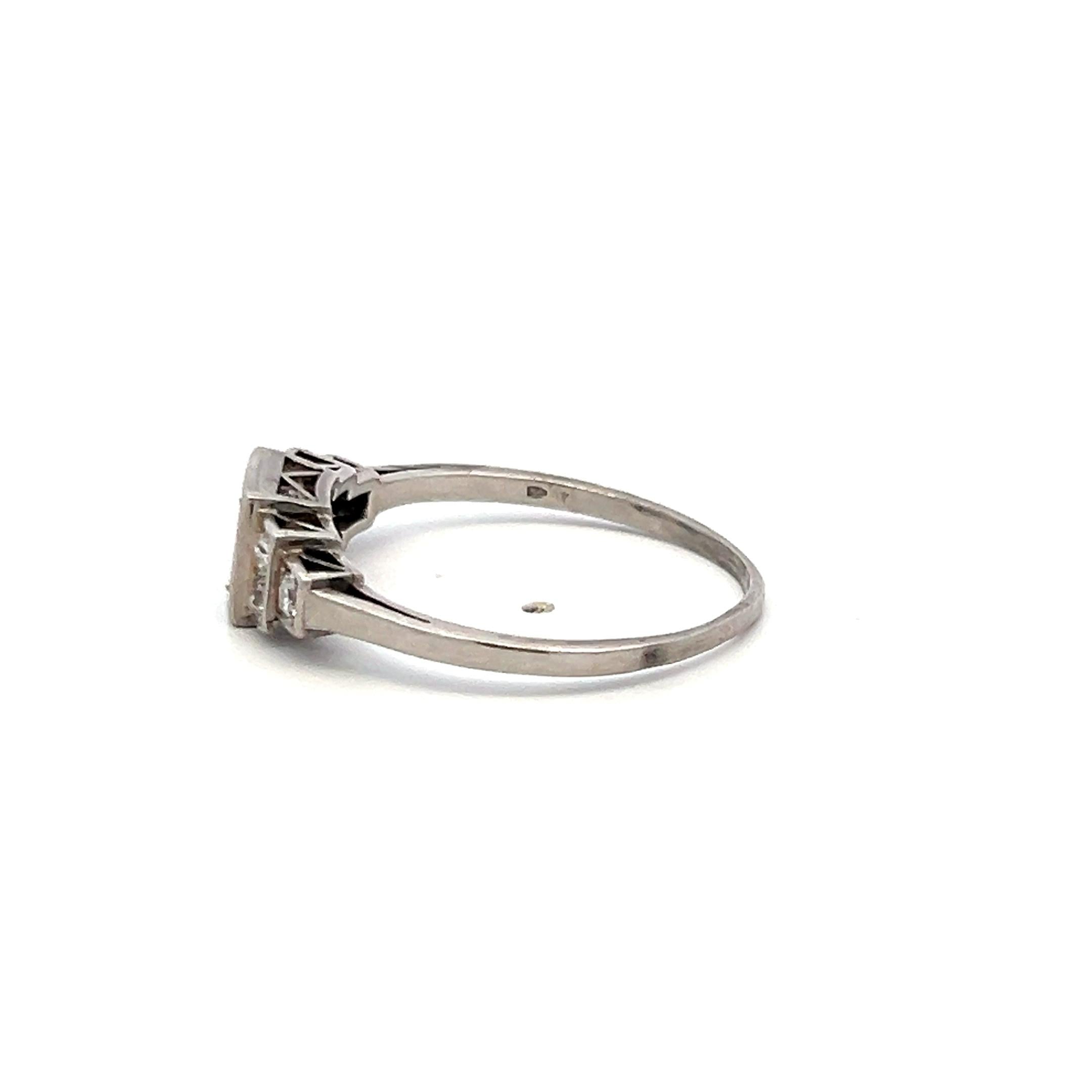 0.18 Carat Circular Brilliant Cut H SI Diamond Platinum Semi Mount Ring