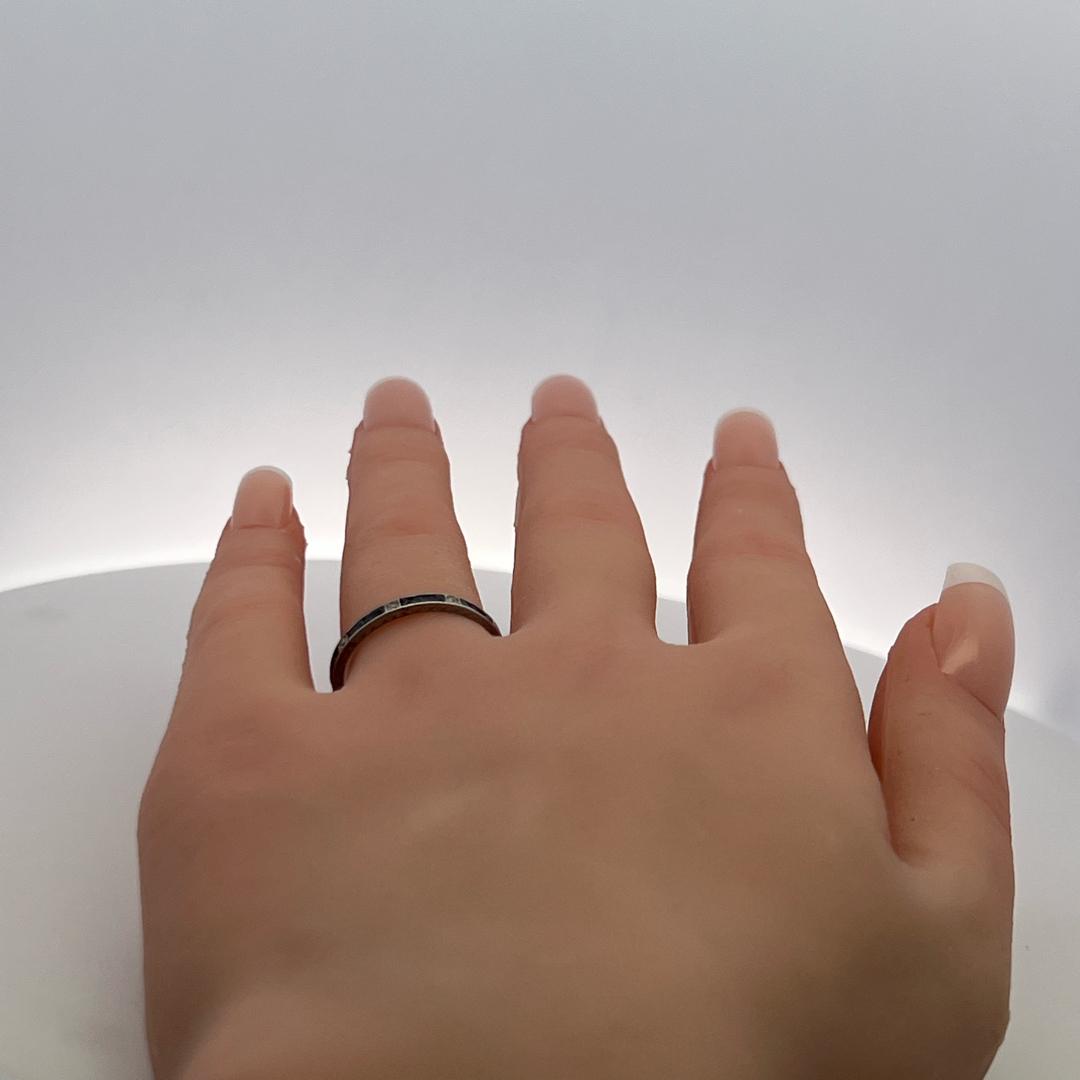 0.86 Carat Round Brilliant Sapphire Platinum Eternity Band Ring