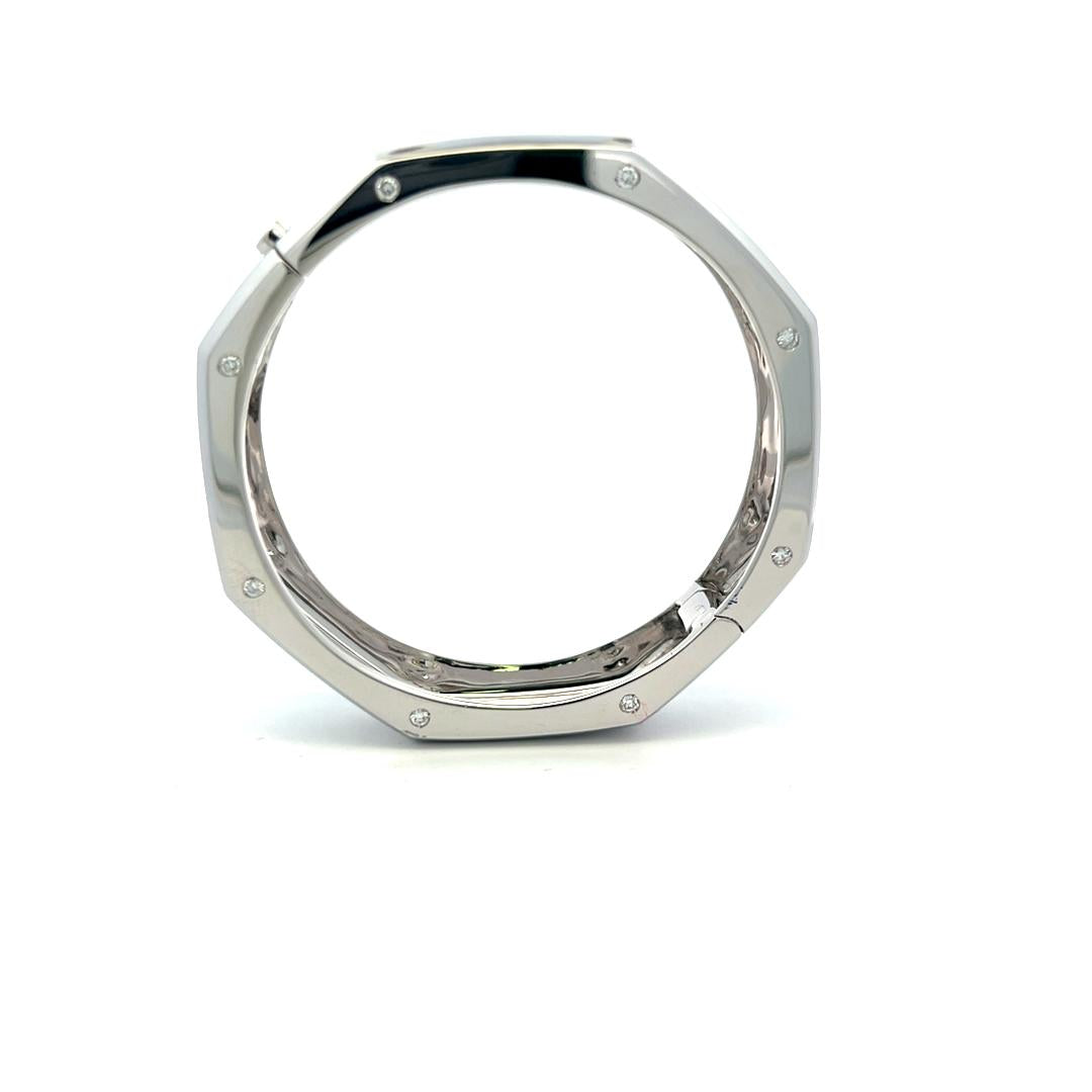 Audemars Piguet 0.49 Carat Round Brilliant G VS Diamond 18 Karat White Gold Bang