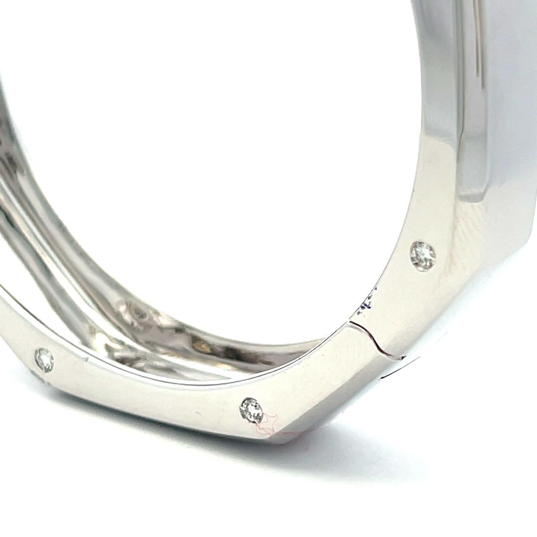 Audemars Piguet 0.49 Carat Round Brilliant G VS Diamond 18 Karat White Gold Bang