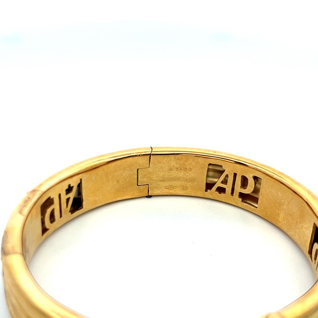 Audemars Piguet 0.52 Carat Round Diamond 18 Karat Yellow Gold Cuff Bracelet