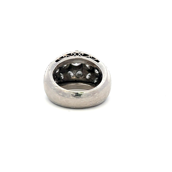 5.35 Carat Round Brilliant E VS Diamond Platinum Cocktail Ring