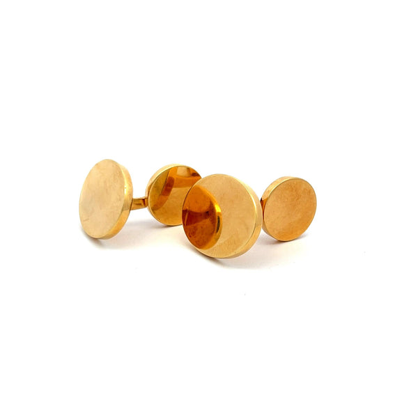 Cartier Vintage 26.70 Grams 18 Karat Yellow Gold Locking Cufflinks