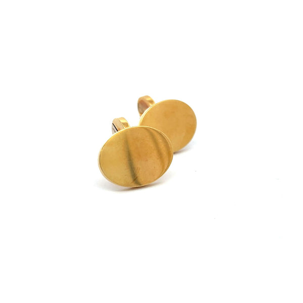 Cartier Vintage 26.70 Grams 18 Karat Yellow Gold Locking Cufflinks