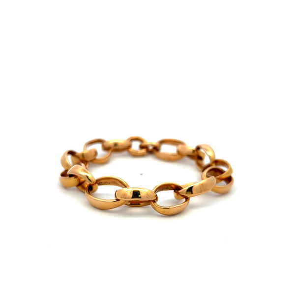 Pomellato Vintage 43.90 Grams 18 Karat Yellow Gold Link Bracelet
