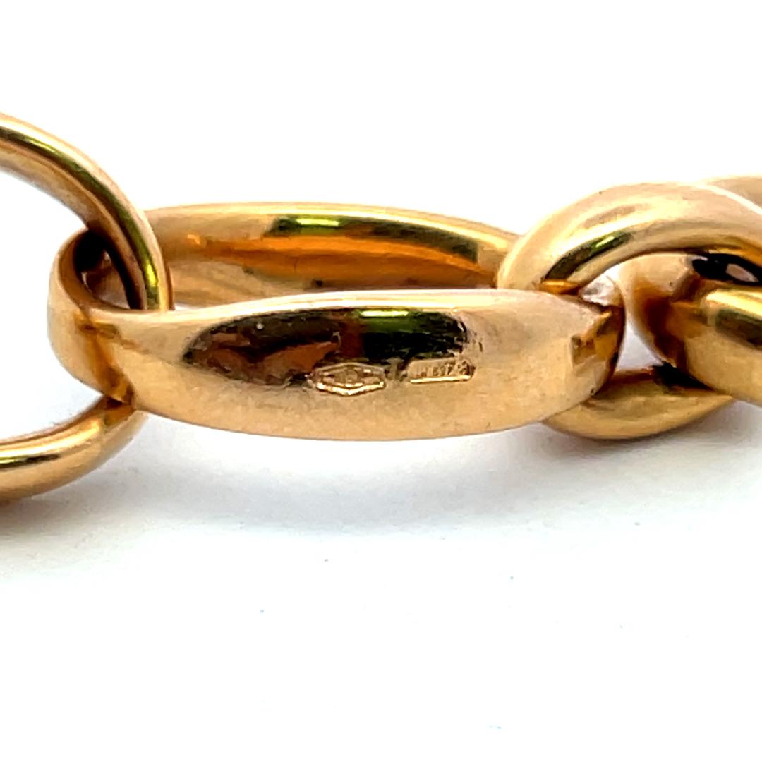 Pomellato Vintage 43.90 Grams 18 Karat Yellow Gold Link Bracelet