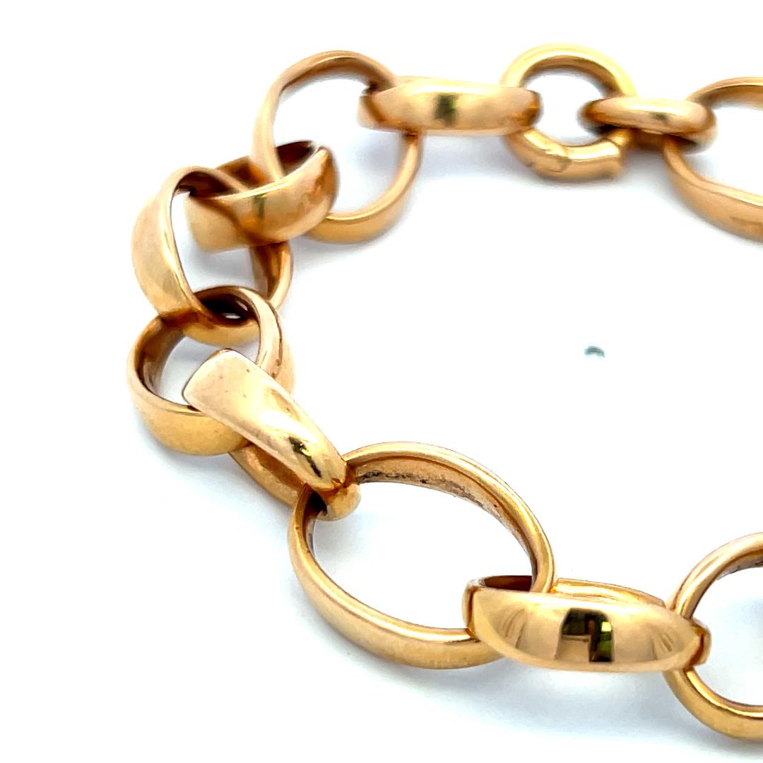 Pomellato Vintage 43.90 Grams 18 Karat Yellow Gold Link Bracelet