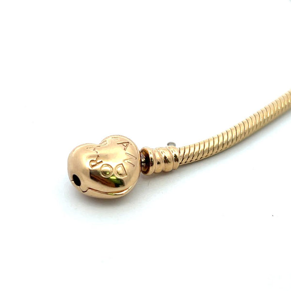Pandora 19.50 Grams 7.75 Inch 14 Karat Yellow Gold Chain Bracelet