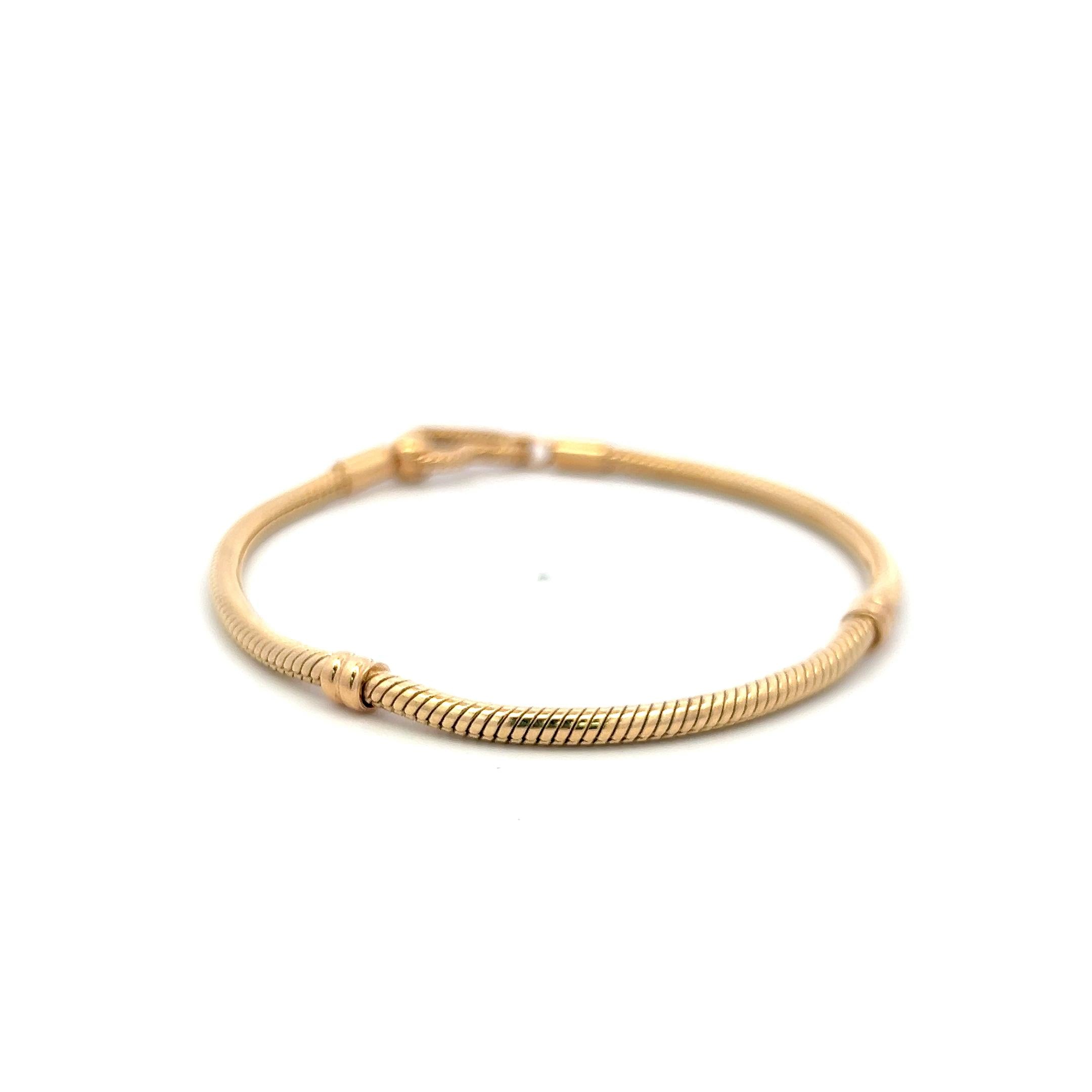 Pandora Vintage 14K Yellow Gold Heart Chain Bracelet 19.5g
