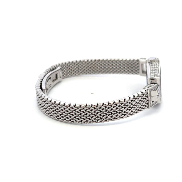 Tiffany & Co 2.00 Carat Round Brilliant Diamond 18K White Gold Wrist Watch