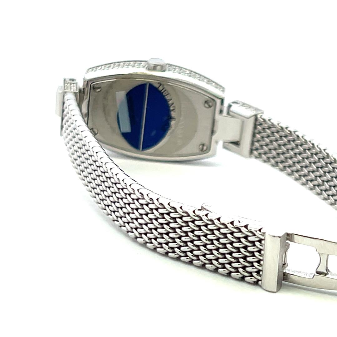 Tiffany & Co 2.00 Carat Round Brilliant Diamond 18K White Gold Wrist Watch