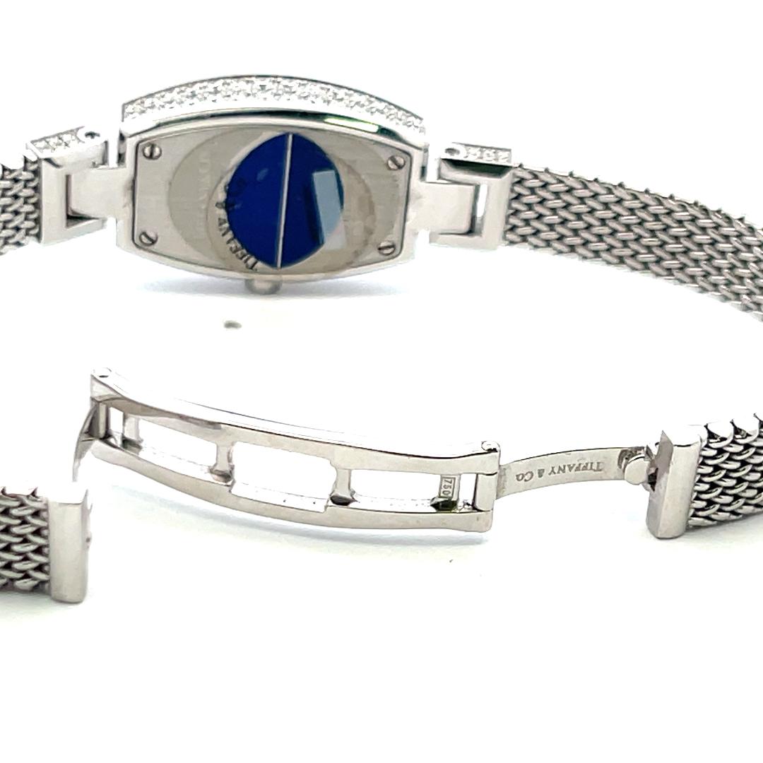 Tiffany & Co 2.00 Carat Round Brilliant Diamond 18K White Gold Wrist Watch