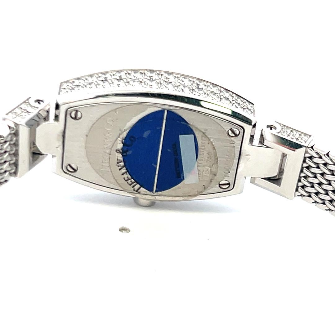 Tiffany & Co 2.00 Carat Round Brilliant Diamond 18K White Gold Wrist Watch