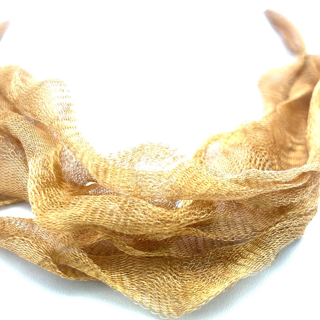 Vintage 18 Karat Yellow Gold Mesh Necklace & Bracelet Set 37.1 Grams 7 Inches