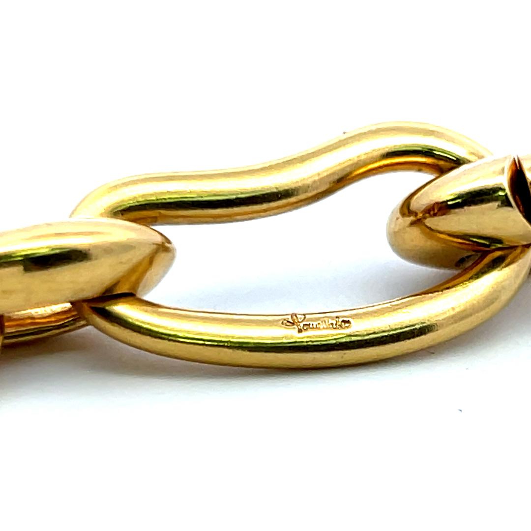 Pomellato 20 Inch 118 Grams 18 Karat Yellow Gold Link Necklace