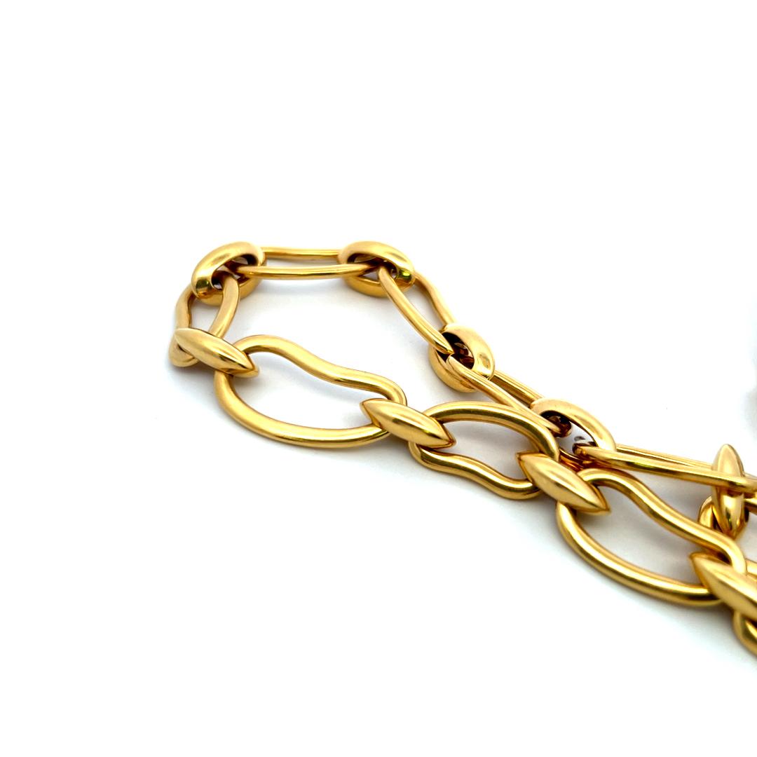Pomellato 20 Inch 118 Grams 18 Karat Yellow Gold Link Necklace