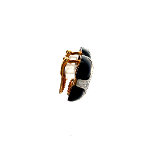 3.00 Carat Round Brilliant F VS Diamond 18 Karat Yellow Gold Clip On Earrings