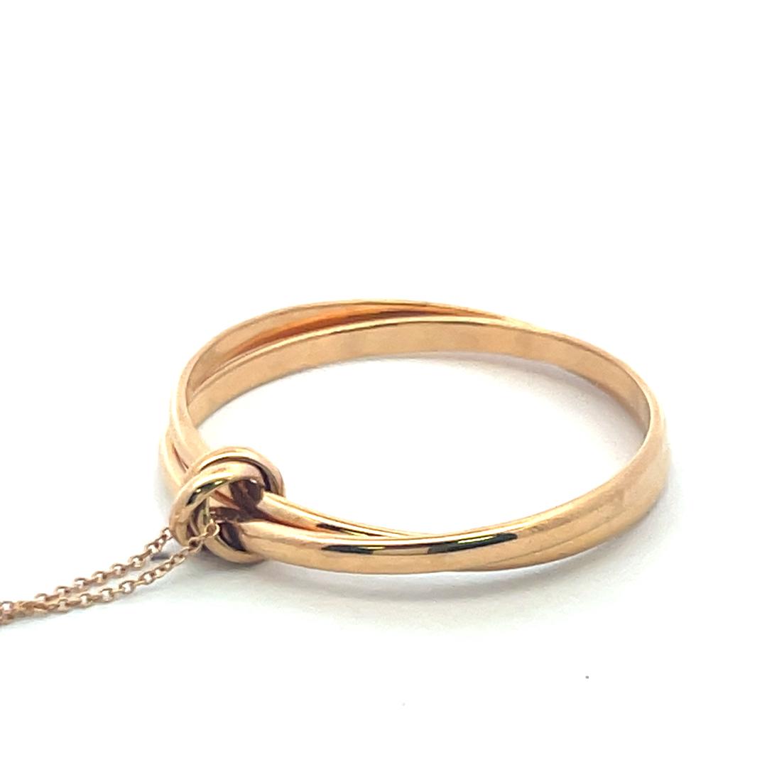 Tiffany & Co Vintage 15.80 Grams 18 Karat Rose Gold Pendant Necklace