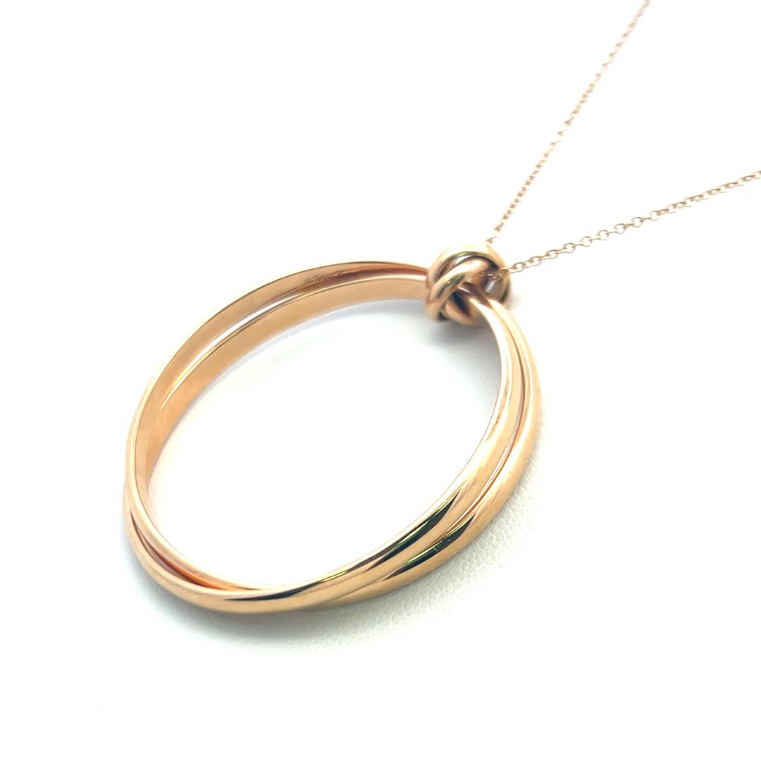 Tiffany & Co Vintage 15.80 Grams 18 Karat Rose Gold Pendant Necklace