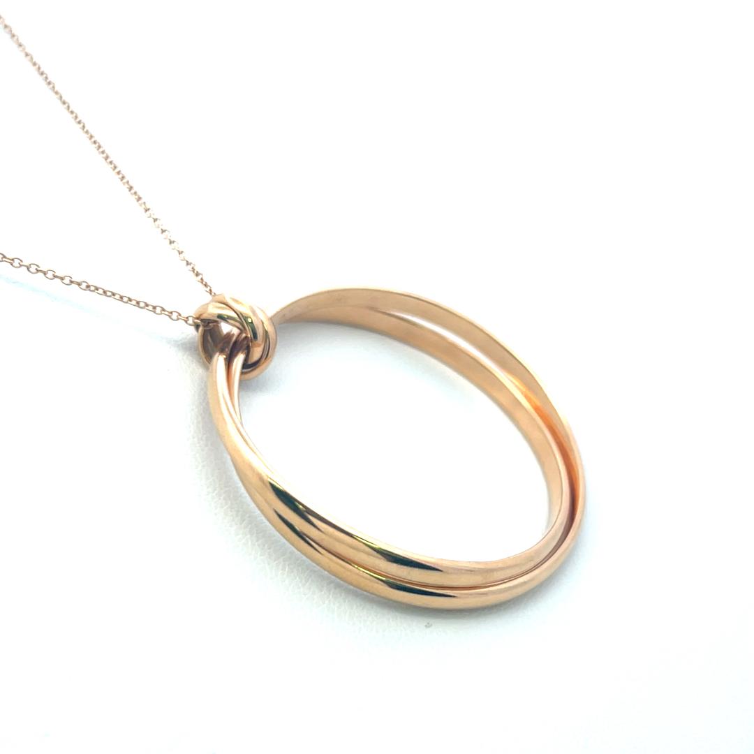 Tiffany & Co Vintage 15.80 Grams 18 Karat Rose Gold Pendant Necklace