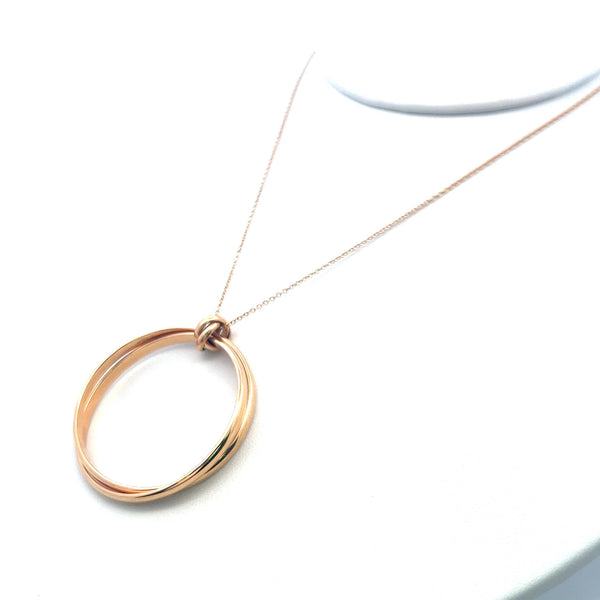 Tiffany & Co Vintage 15.80 Grams 18 Karat Rose Gold Pendant Necklace