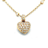 0.54 Carat Round Brilliant I SI1 Diamond 18 Karat Yellow Gold Pendant Necklace