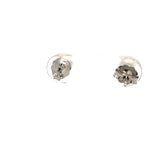 1.00 Carat Round Brilliant I VS1 Diamond 14 Karat White Gold Stud Earrings