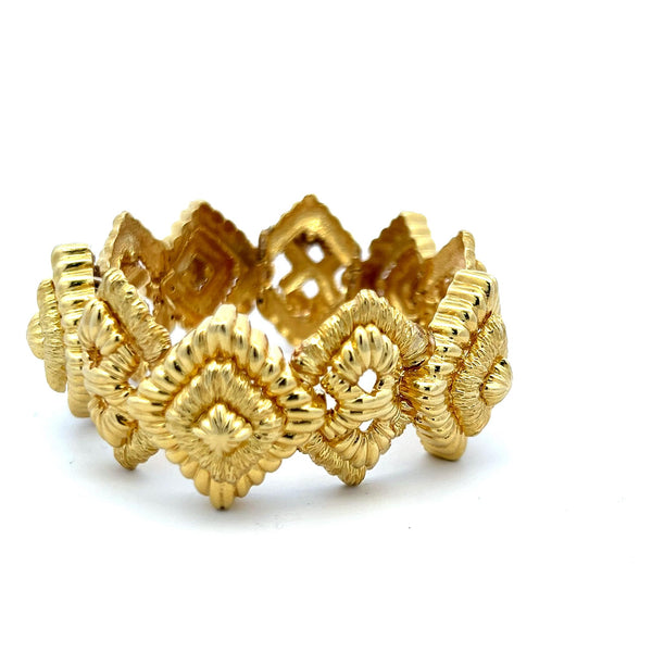 Van Cleef & Arpels Vintage 85.70 Grams 18 Karat Yellow Gold Link Bracelet