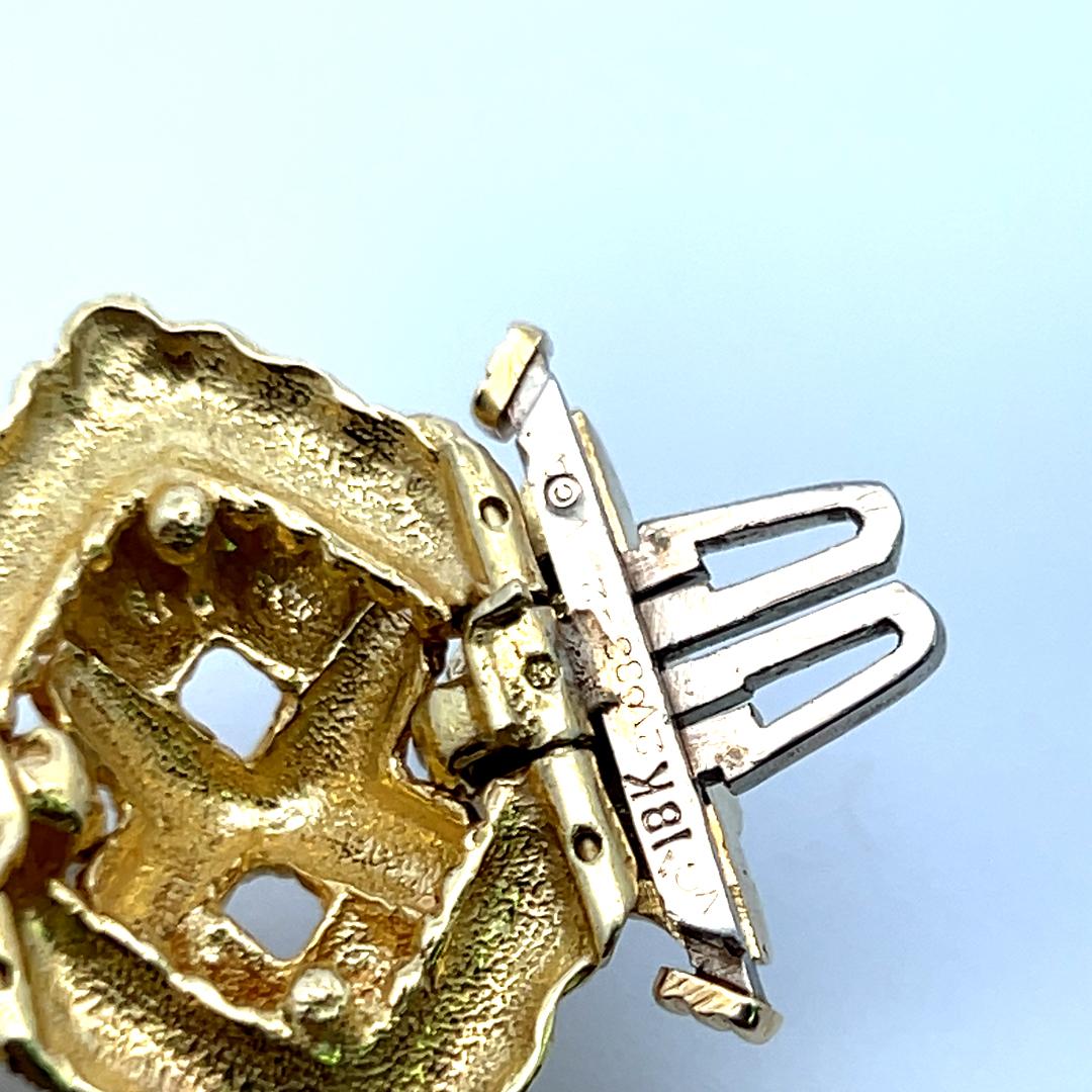 Van Cleef & Arpels Vintage 85.70 Grams 18 Karat Yellow Gold Link Bracelet