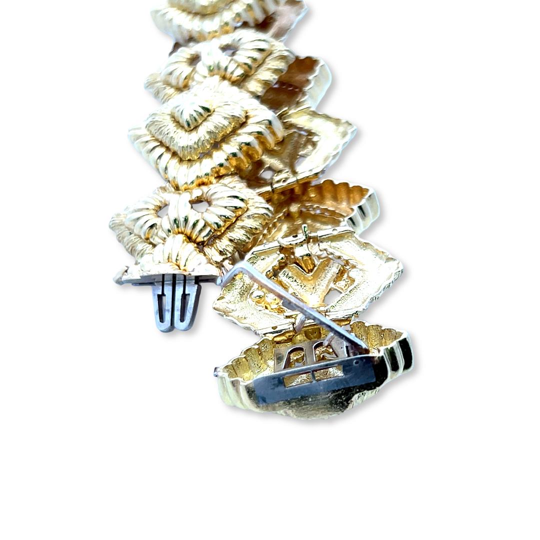 Van Cleef & Arpels Vintage 18K Yellow Gold Link Bracelet 85.7 Grams