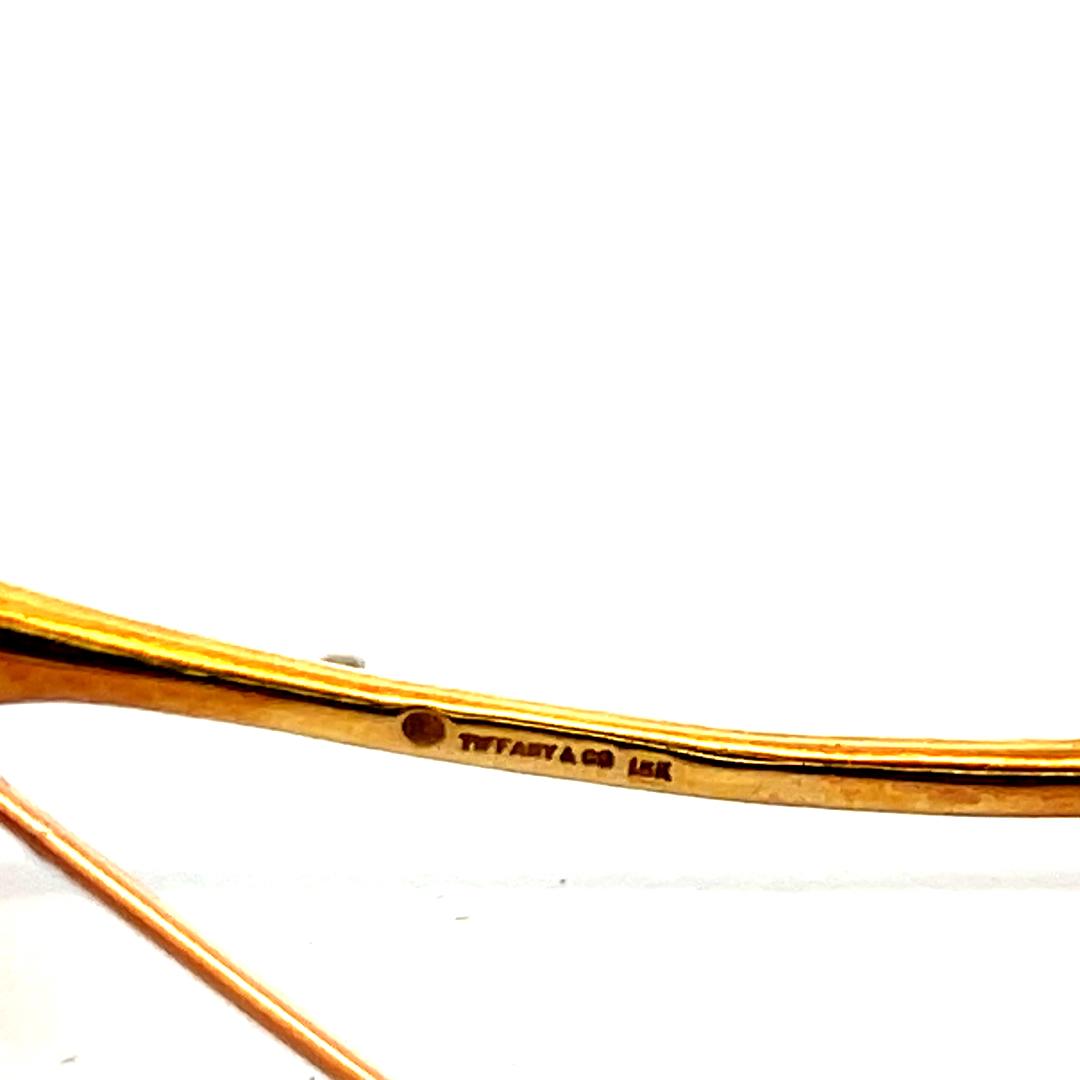 Tiffany & Co. 18K Yellow Gold Sculpted Leaf Pin Brooch – Vintage Estate Piece