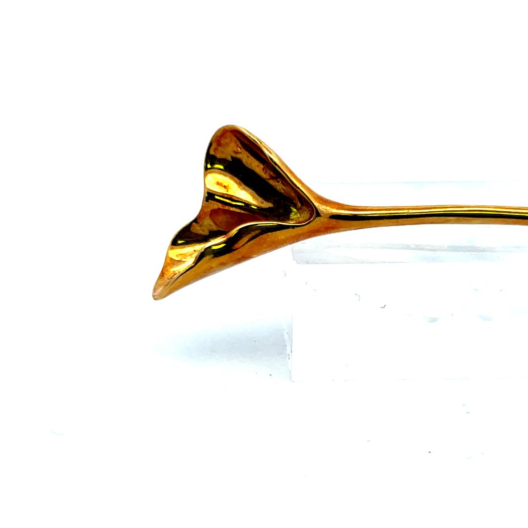 Tiffany & Co. 18K Yellow Gold Sculpted Leaf Pin Brooch – Vintage Estate Piece