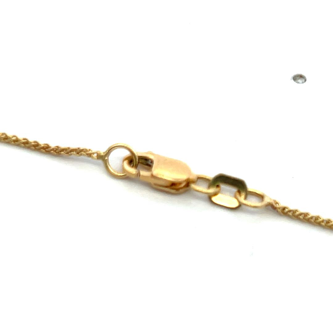 14K Yellow Gold Pendant Necklace with 2.25 Carat Oval Diamond FBY-SI1 GIA