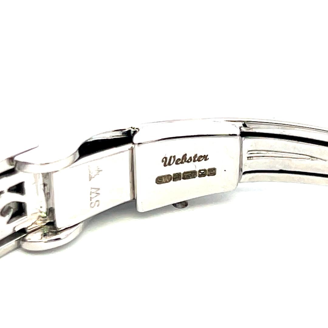 0.68ct Round Brilliant Diamond 18K White Gold Clip-On Earrings & Bangle (H SI)