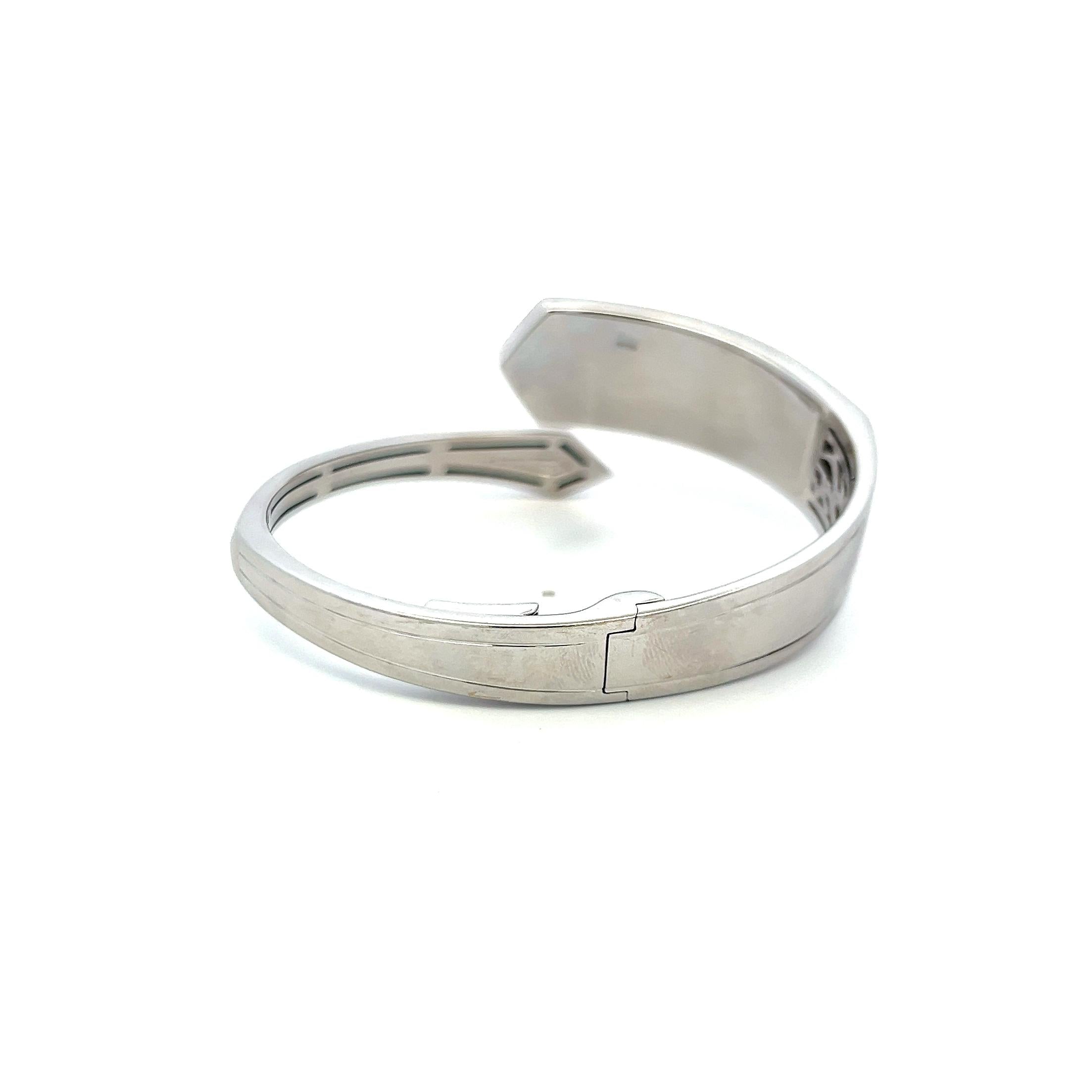 0.68ct Round Brilliant Diamond 18K White Gold Clip-On Earrings & Bangle (H SI)