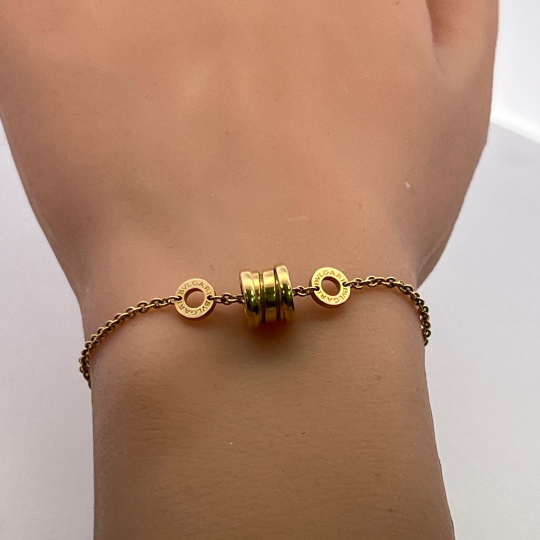 Bvlgari Vintage 18K Yellow Gold Chain Link Bracelet 7.38 Grams