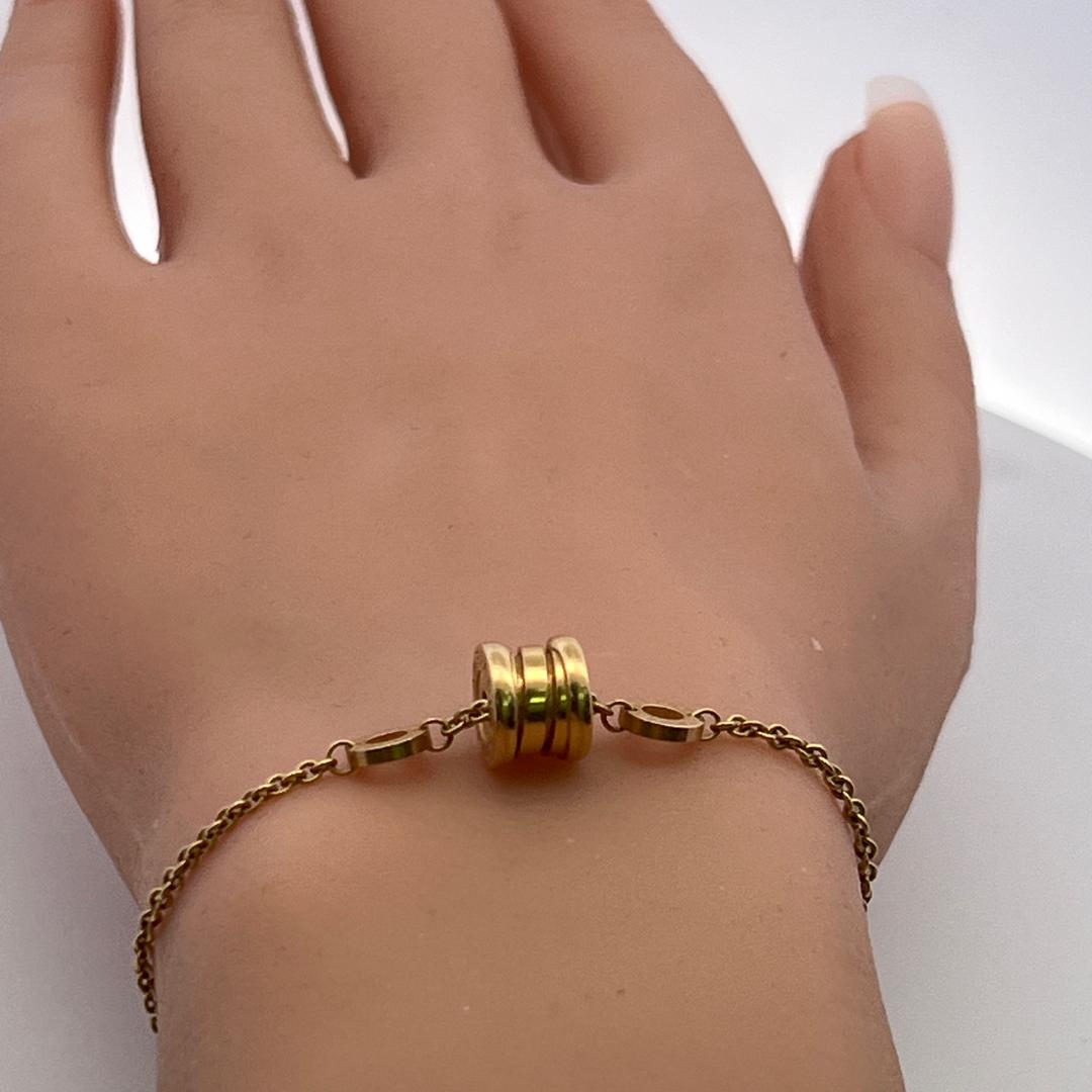 Bvlgari Vintage 18K Yellow Gold Chain Link Bracelet 7.38 Grams