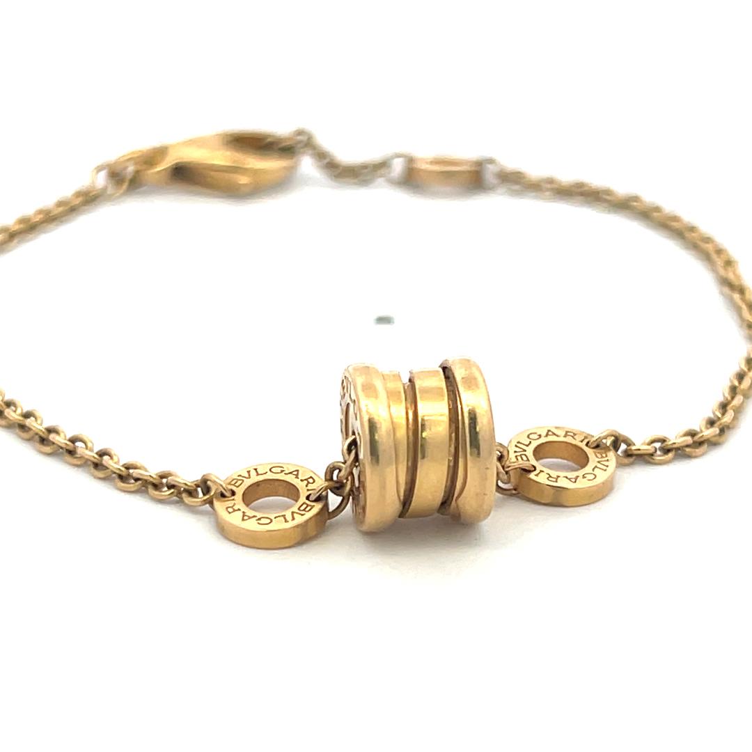 Bvlgari Vintage 18K Yellow Gold Chain Link Bracelet 7.38 Grams