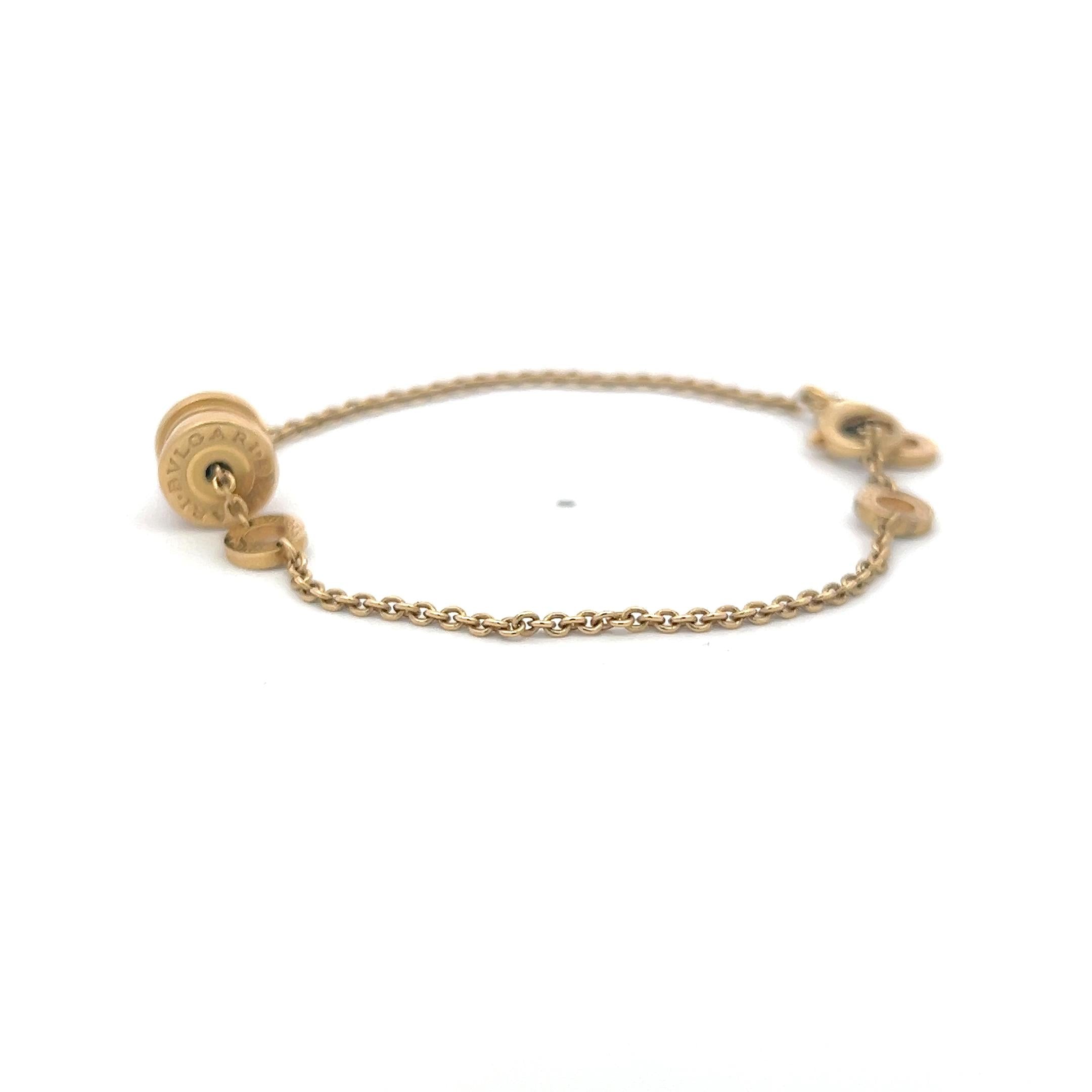 Bvlgari Vintage 18K Yellow Gold Chain Link Bracelet 7.38 Grams