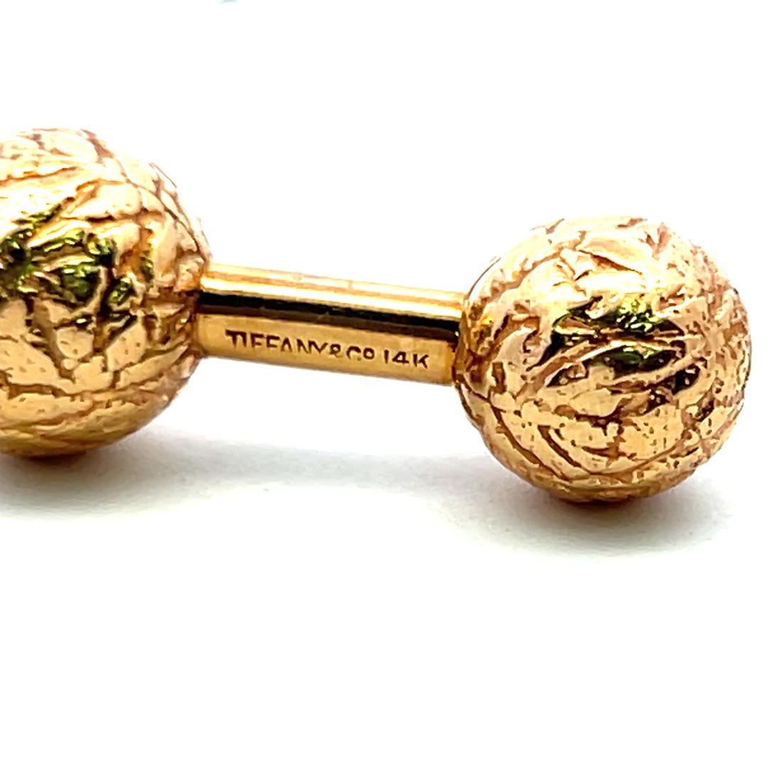 Tiffany & Co 18K Yellow Gold Ball Return Earrings 11.46 Grams