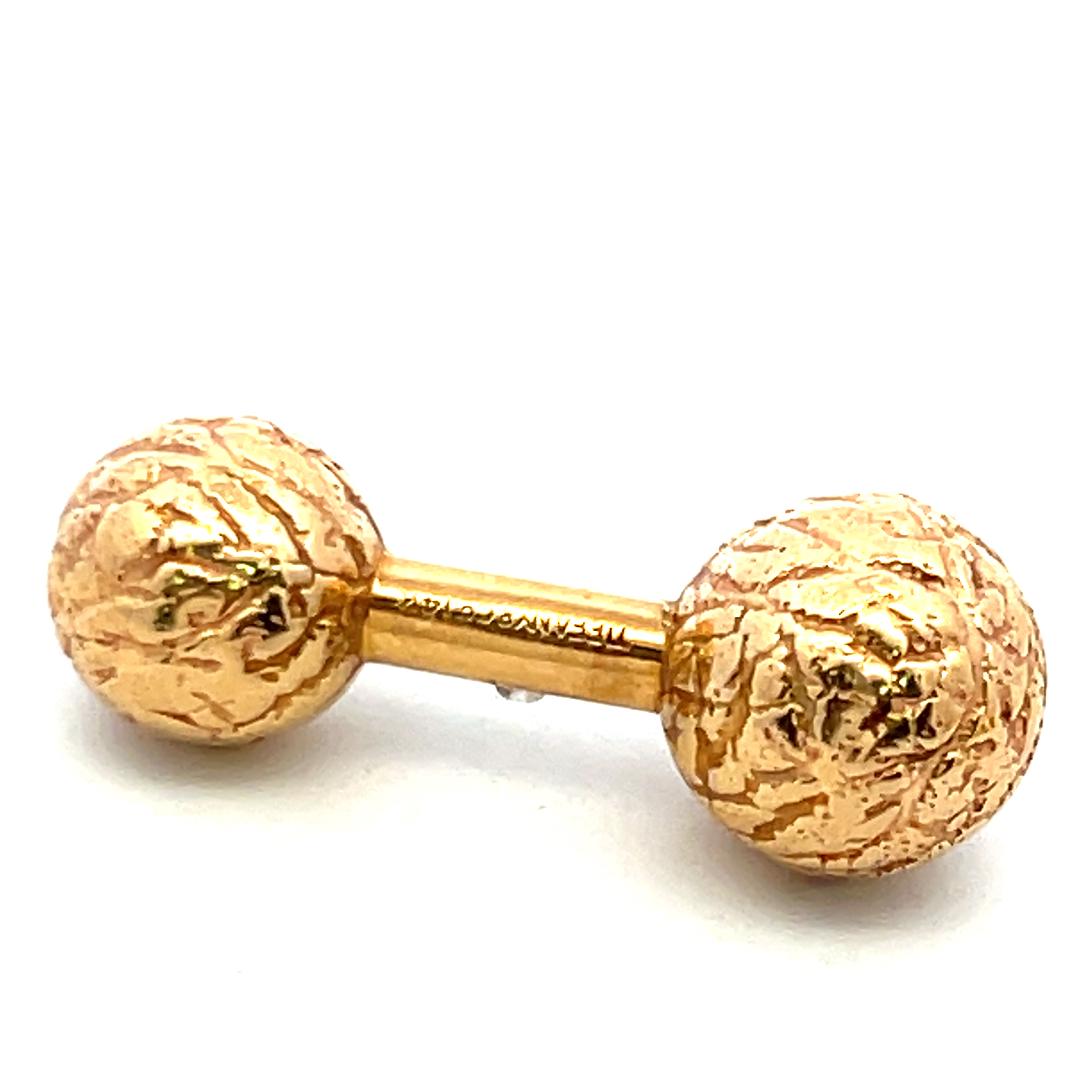 Tiffany & Co 18K Yellow Gold Ball Return Earrings 11.46 Grams