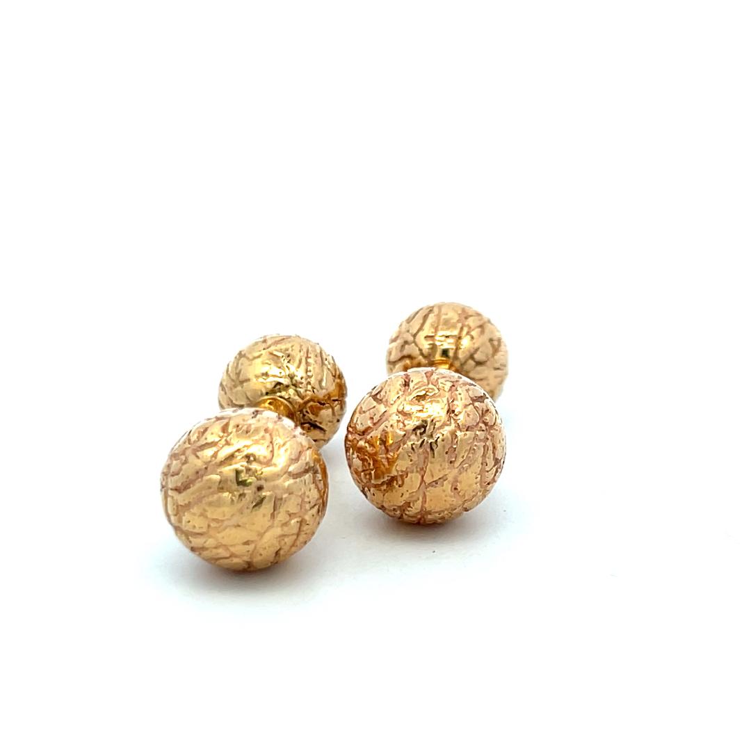 Tiffany & Co 18K Yellow Gold Ball Return Earrings 11.46 Grams
