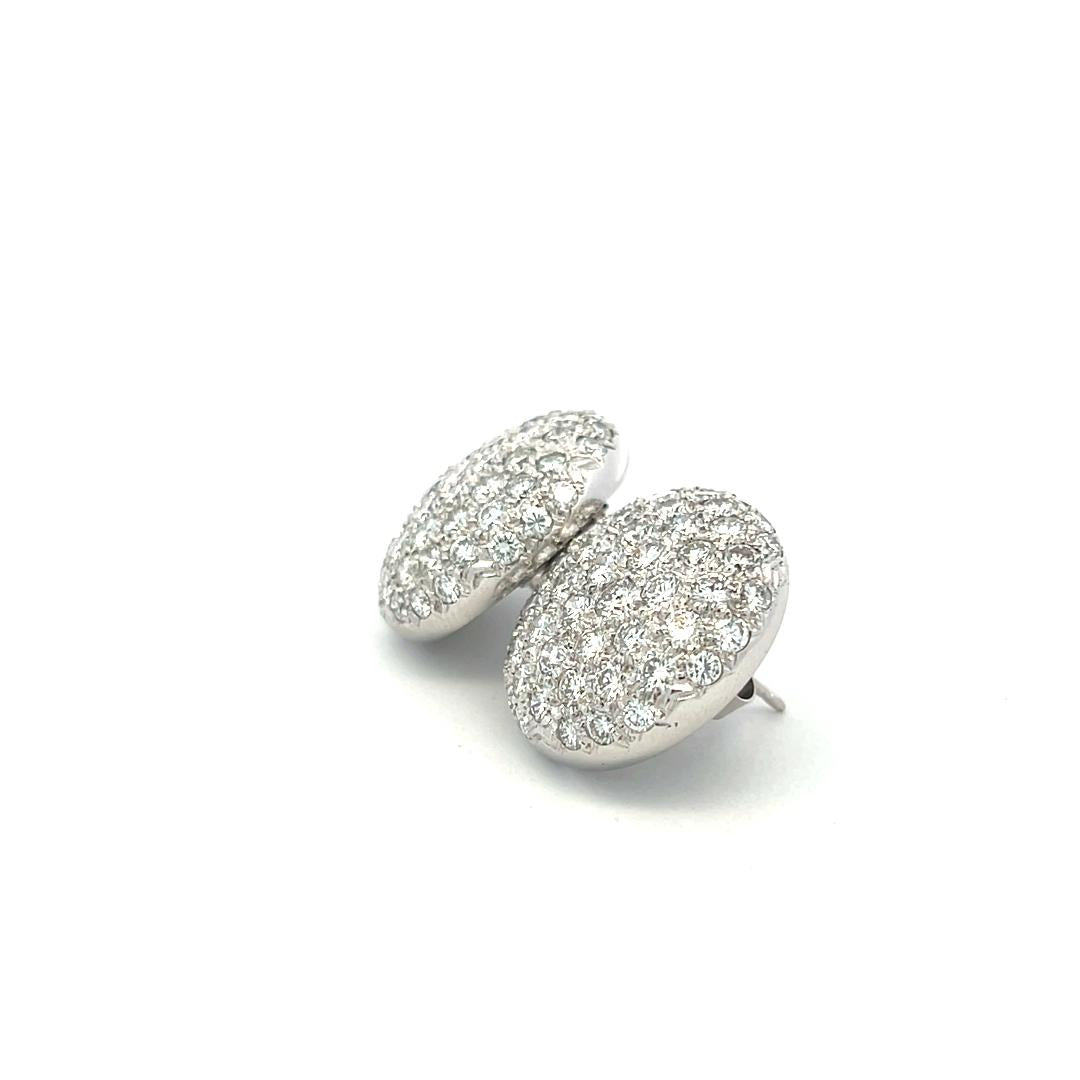 9.00 Carat Round Brilliant G VS1 Diamond Platinum Stud Earrings