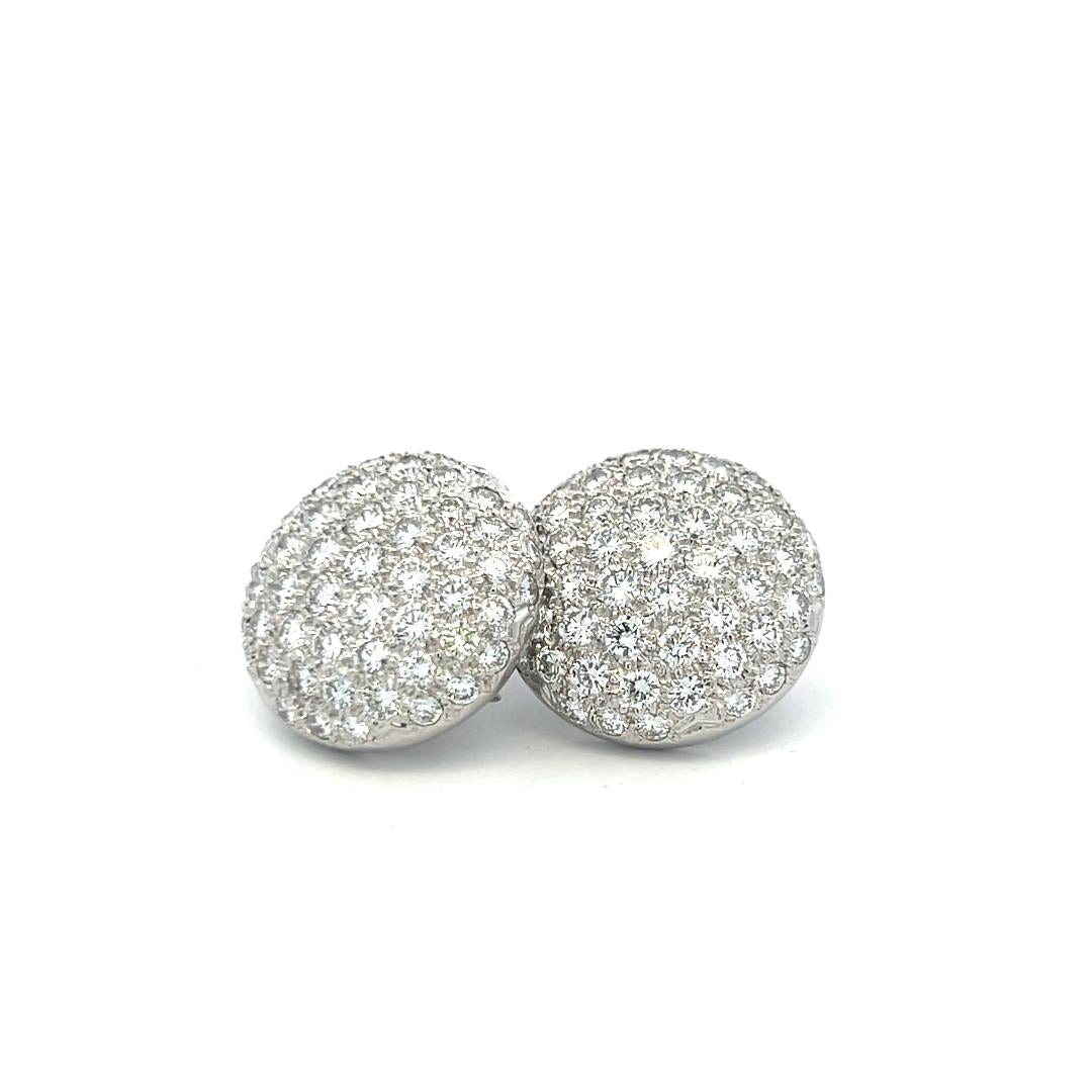 9.00 Carat Round Brilliant G VS1 Diamond Platinum Stud Earrings