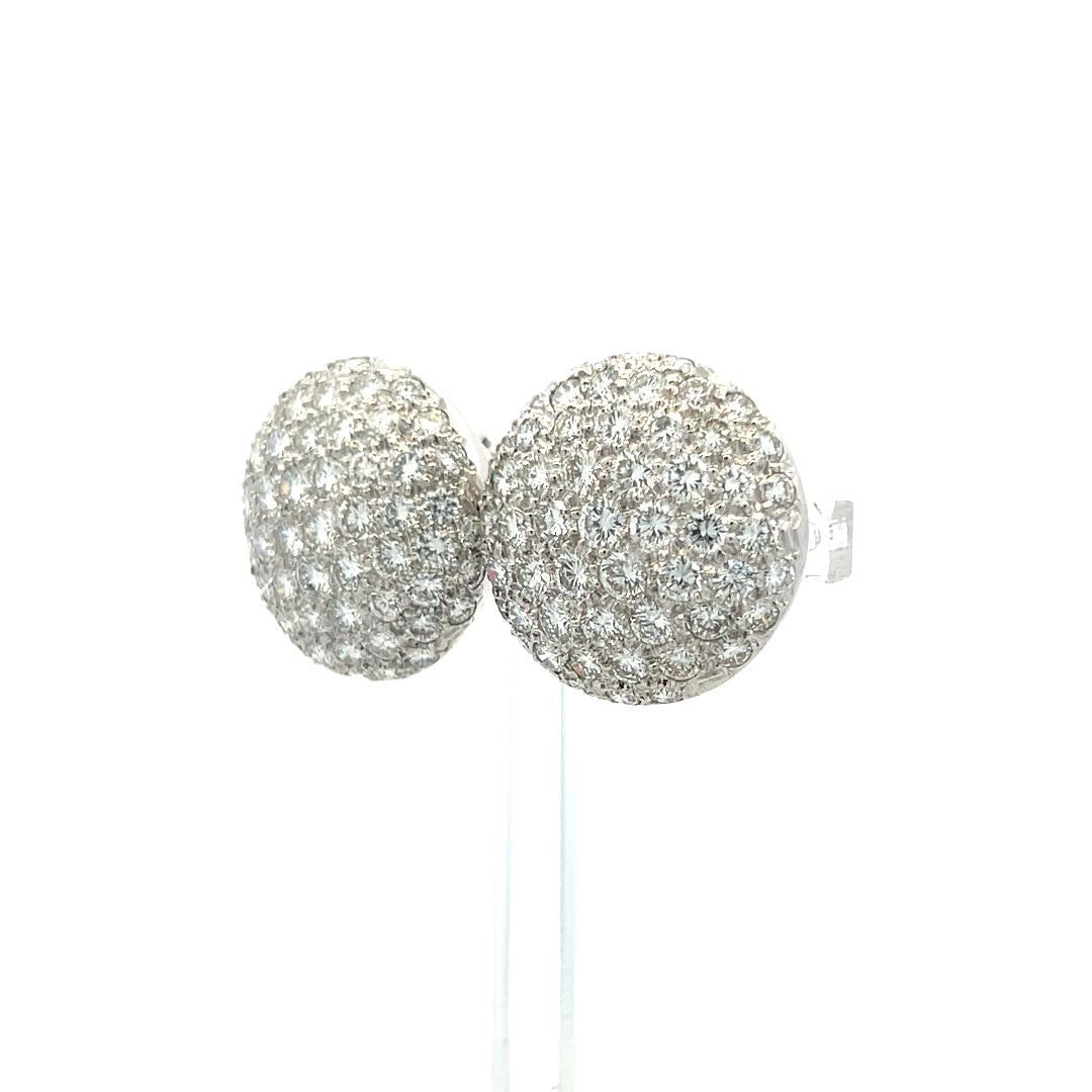 9.00 Carat Round Brilliant G VS1 Diamond Platinum Stud Earrings