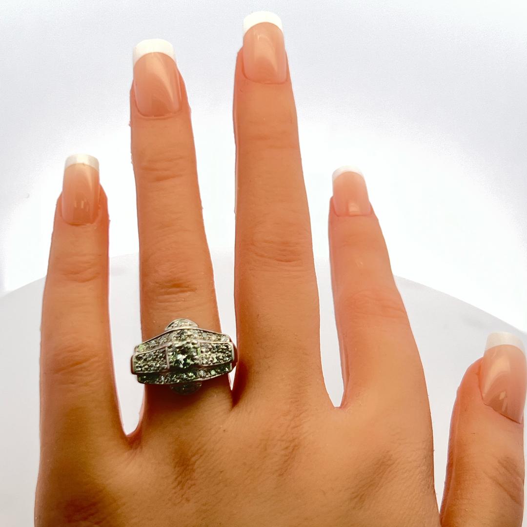 1.56ct Old European Cut Diamond Platinum Art Deco Engagement Ring