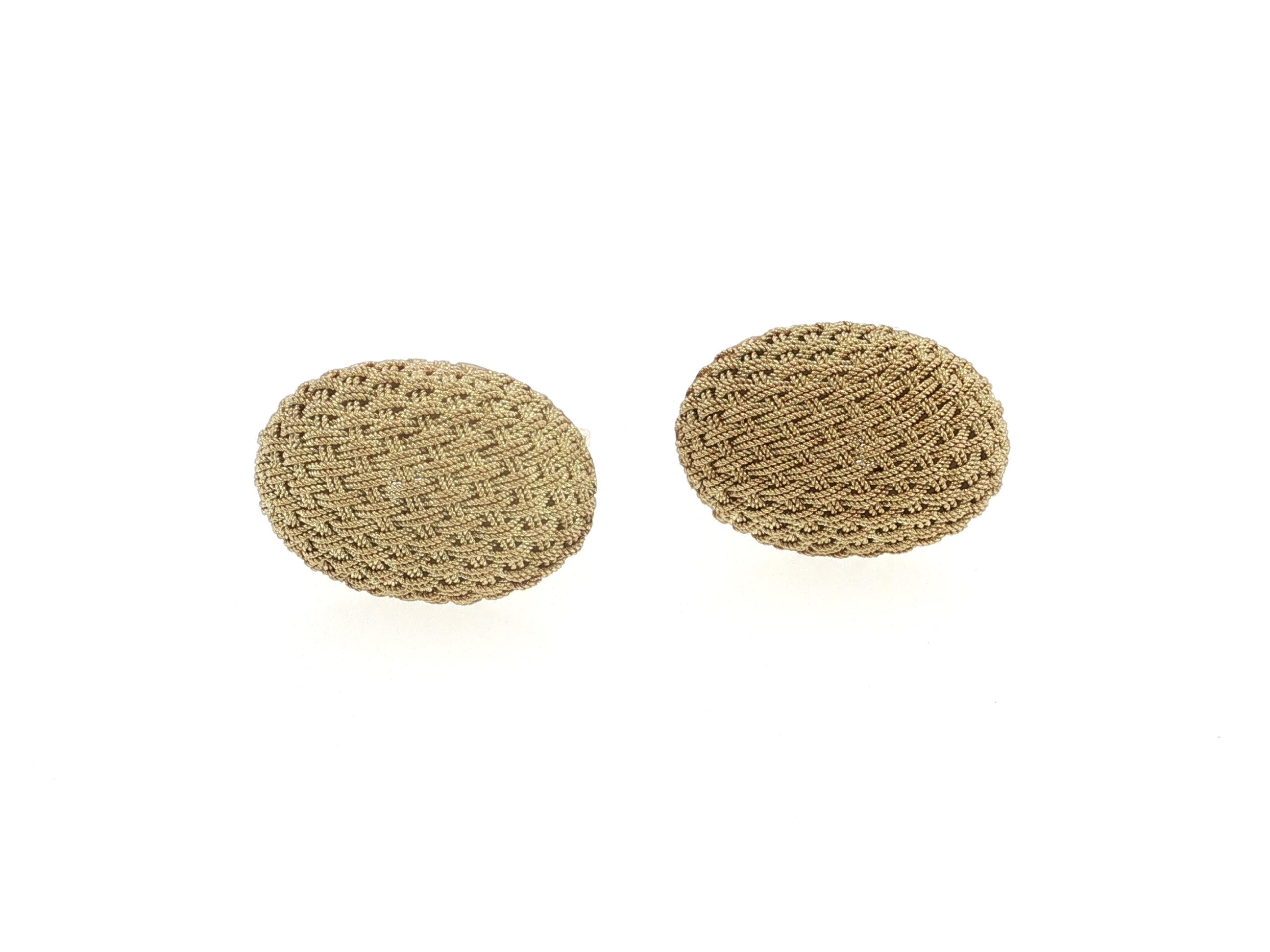 Tiffany & Co Vintage 18 Karat Yellow Gold Earrings 18.3 Grams