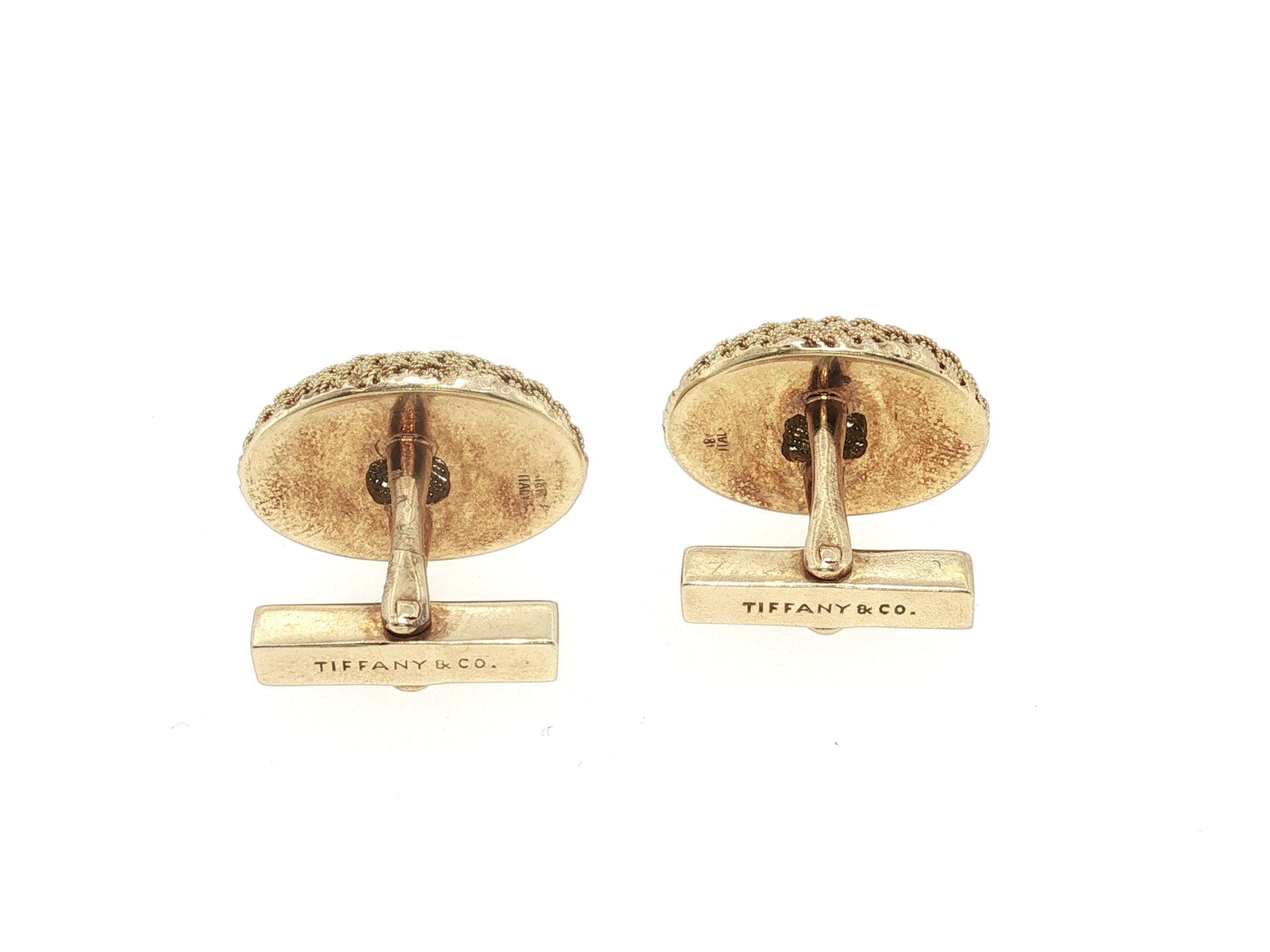 Tiffany & Co Vintage 18 Karat Yellow Gold Earrings 18.3 Grams