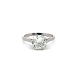 2.25 Carat Circular Brilliant Cut K SI2 Diamond Platinum Engagement Ring