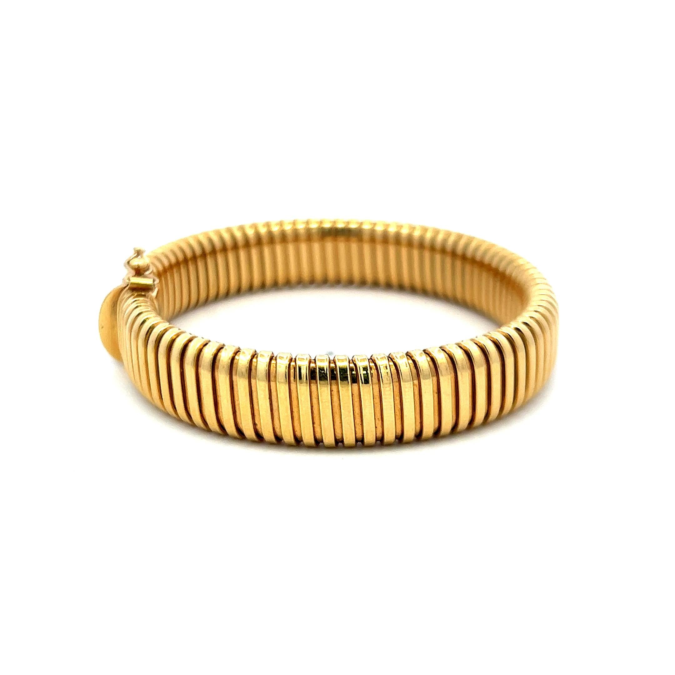 8K Yellow Gold Omega Bracelet – Vintage Estate Classic with Modern Elegance